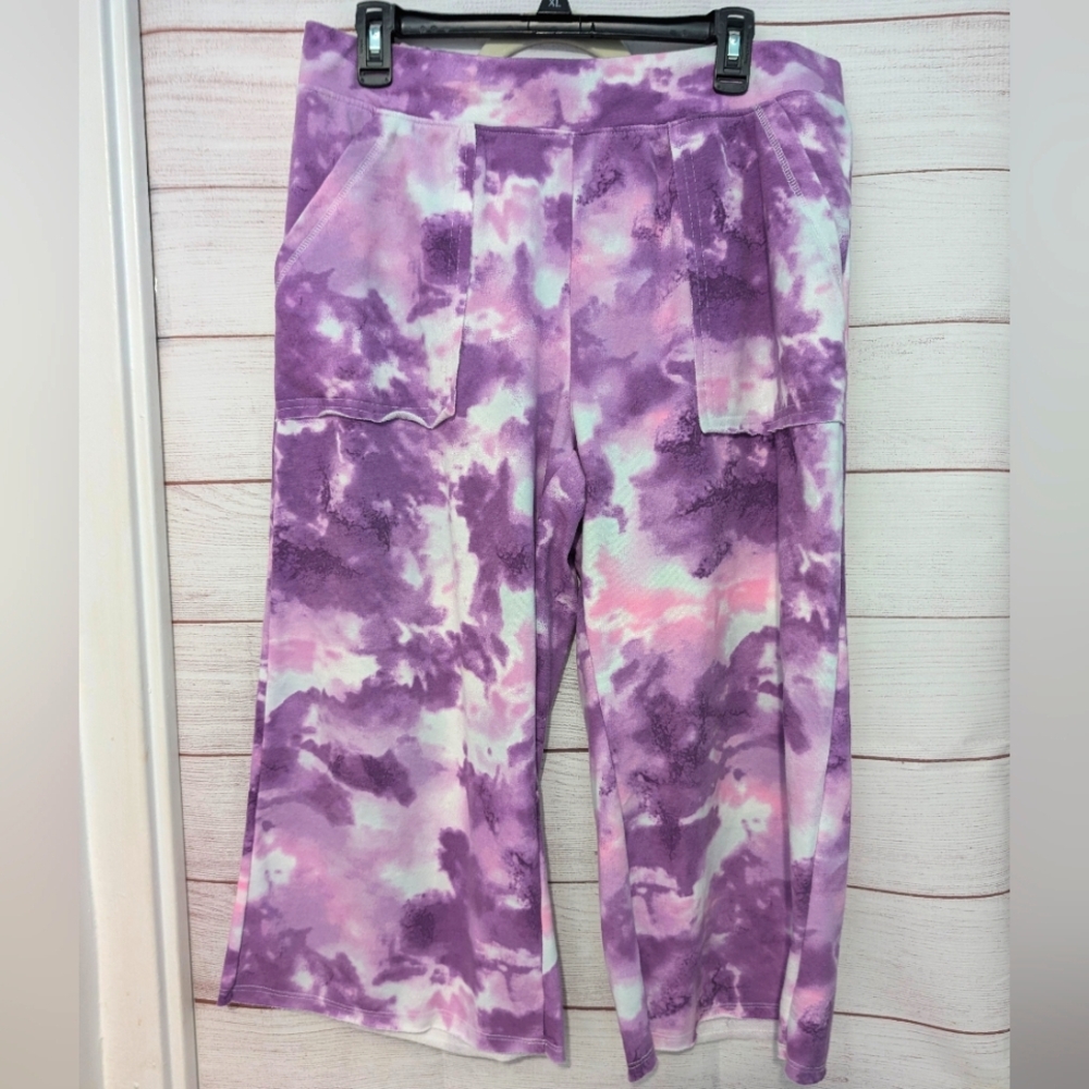 George  tie dye jogger capris size L